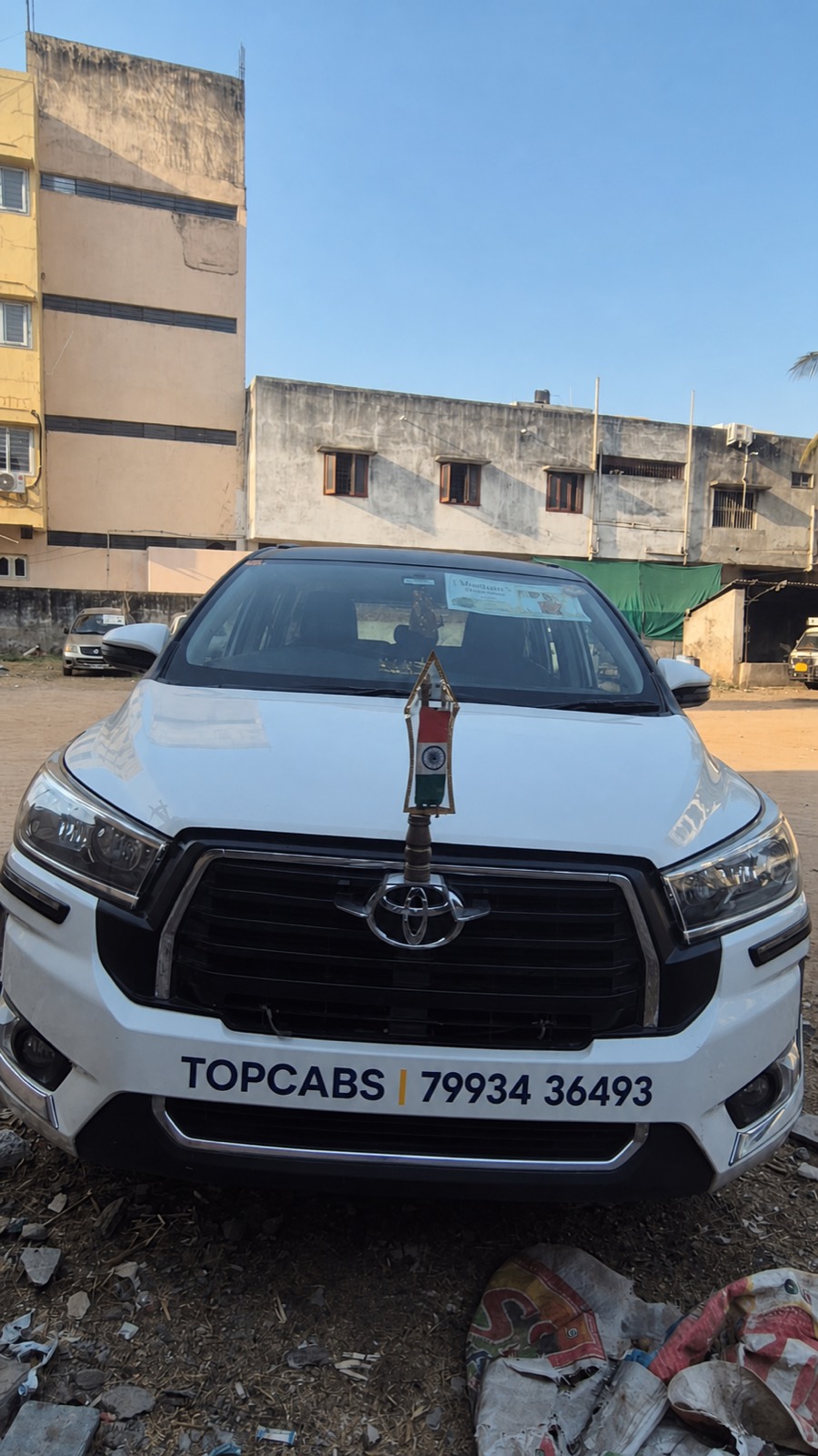 TopCabs Innova Crysta for premium Hyderabad travel